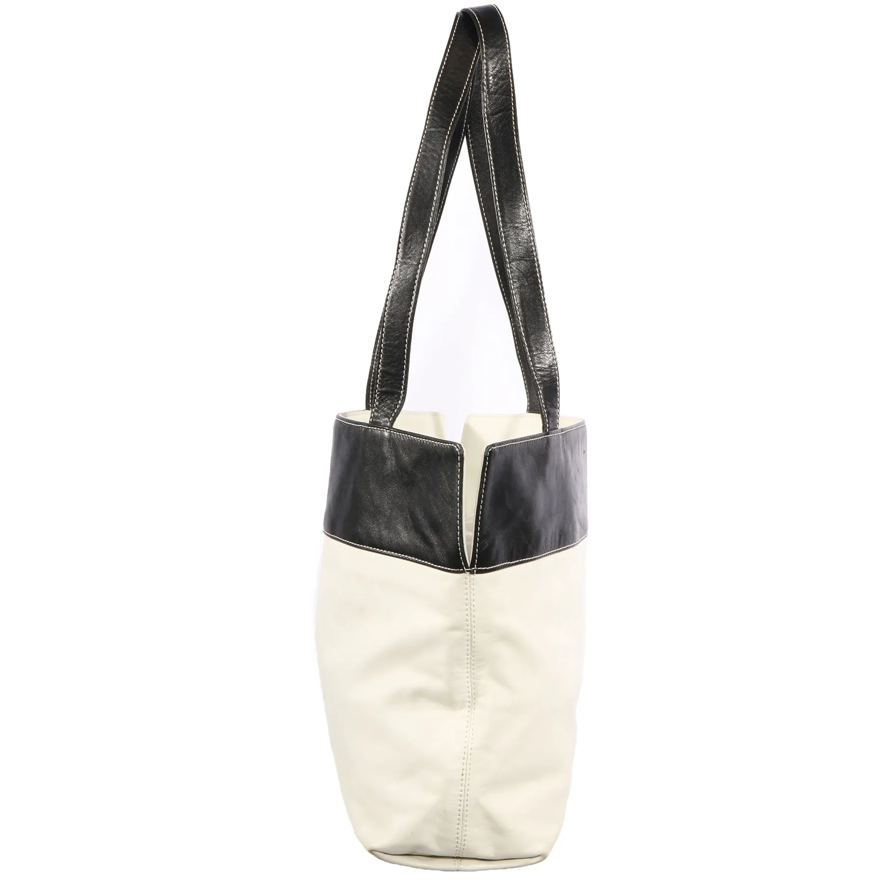 VTG CHANEL TIMELESS LEATHER SHOULDER TOTE BAG