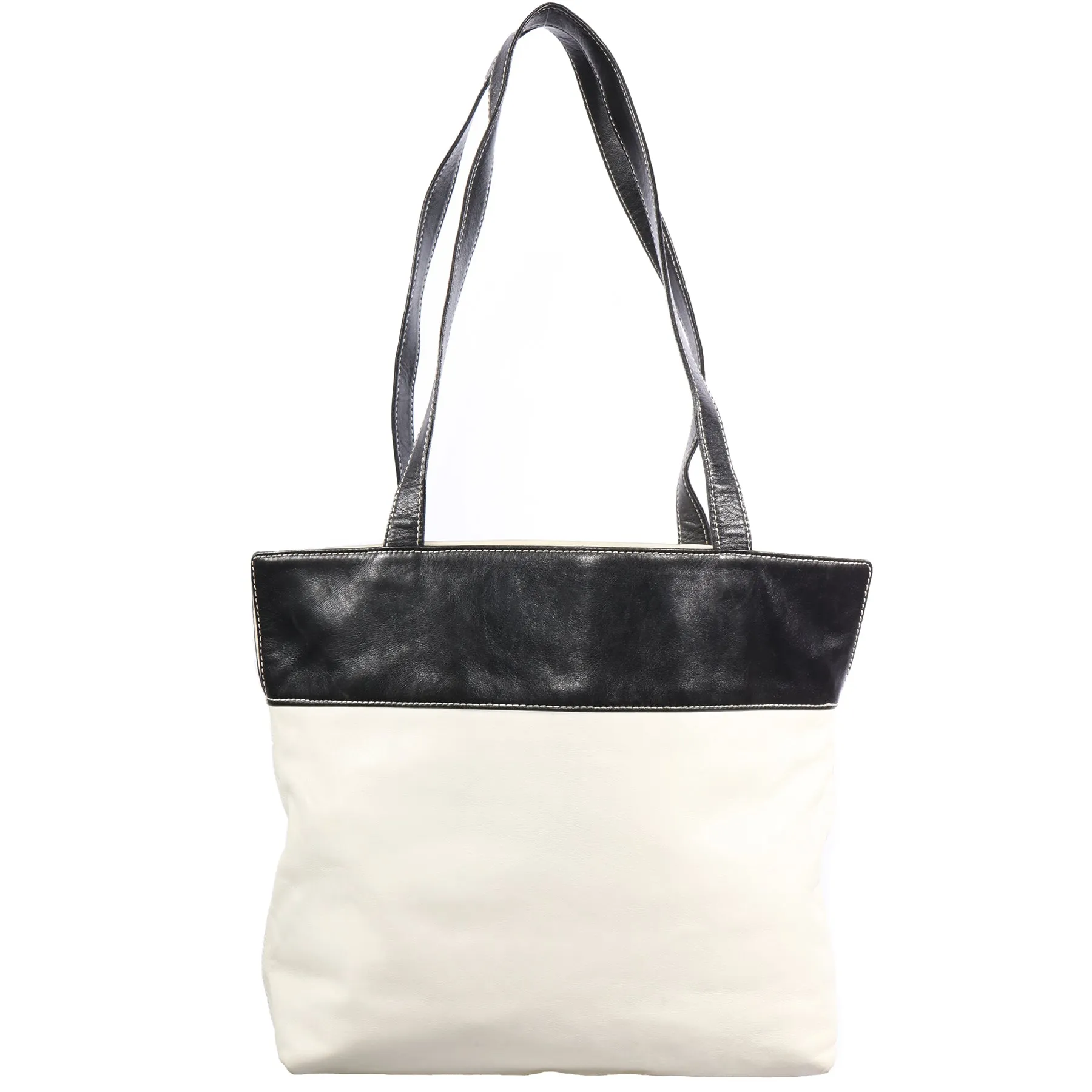 VTG CHANEL TIMELESS LEATHER SHOULDER TOTE BAG