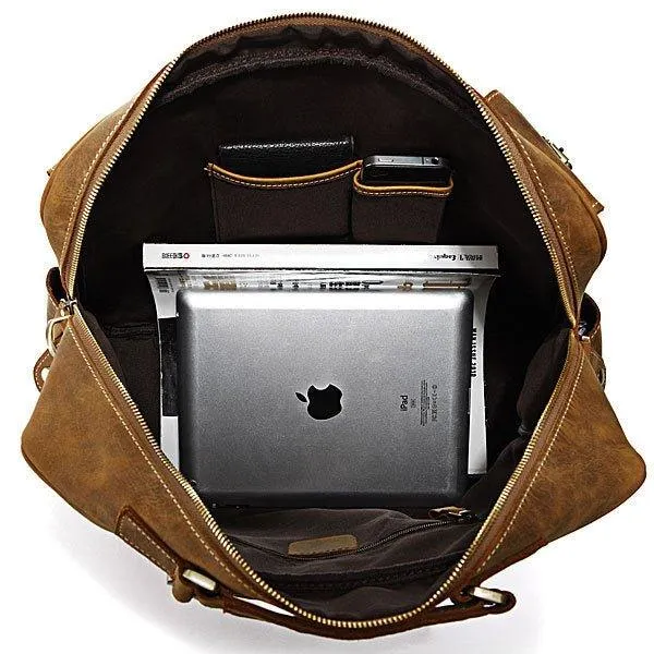Woosir Vintage Leather Briefcase for Men